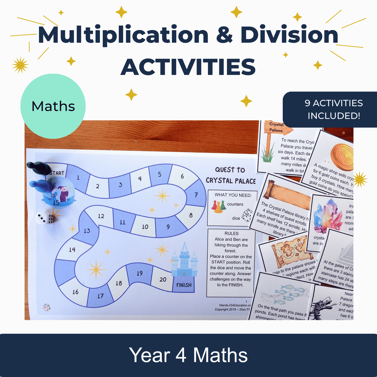 Year 4 Multiplication and Division Activities cover