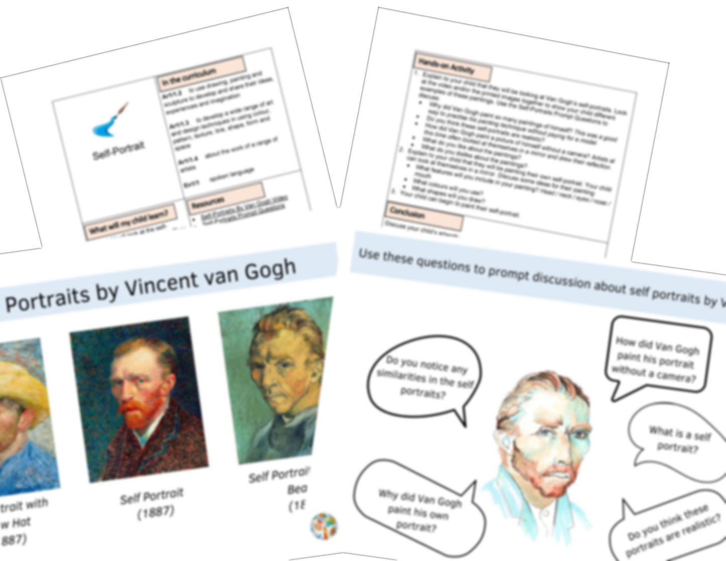 KS1 Vincent Van Gogh Activities