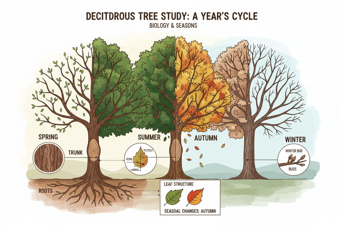 A Deciduous Tree Study: Season Watching