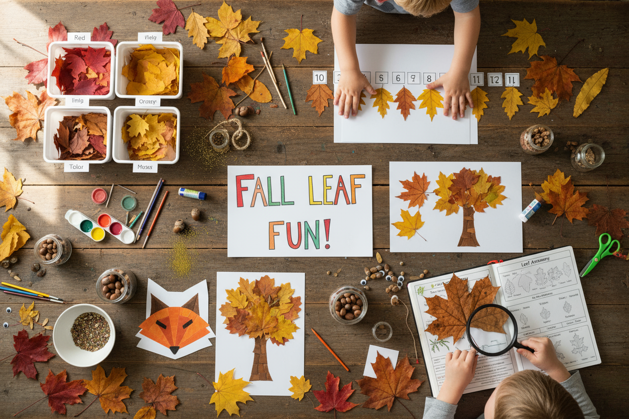 Fall Activity Background Autumn Leaf Activities: Nature Science and Creative Family Fun – Hands ...