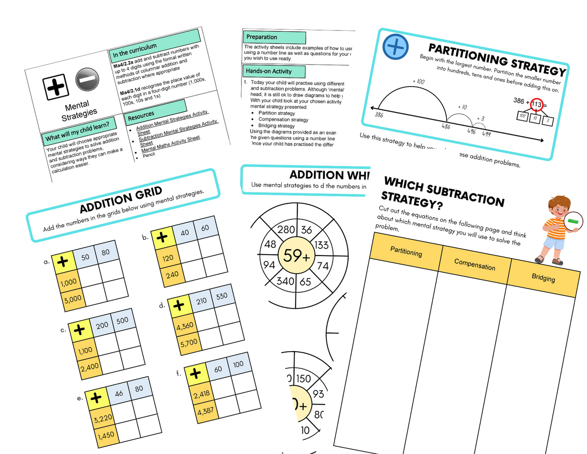 Year 4 Addition and Subtraction Activities