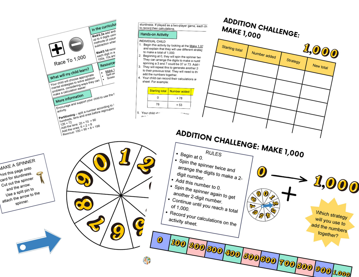 Year 4 Addition and Subtraction Activities