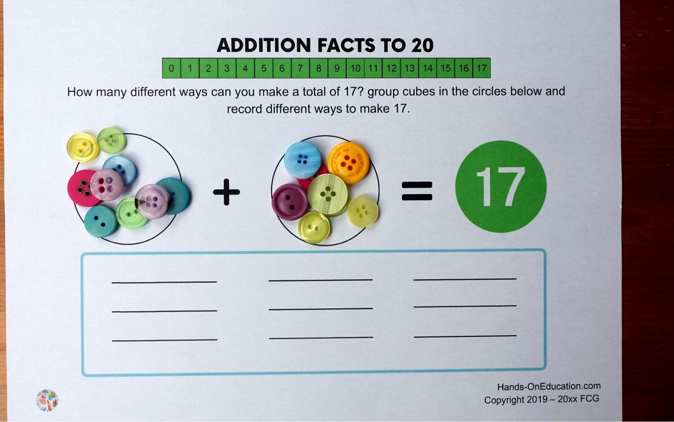 KS1 Matemáticas en la naturaleza Actividades uno