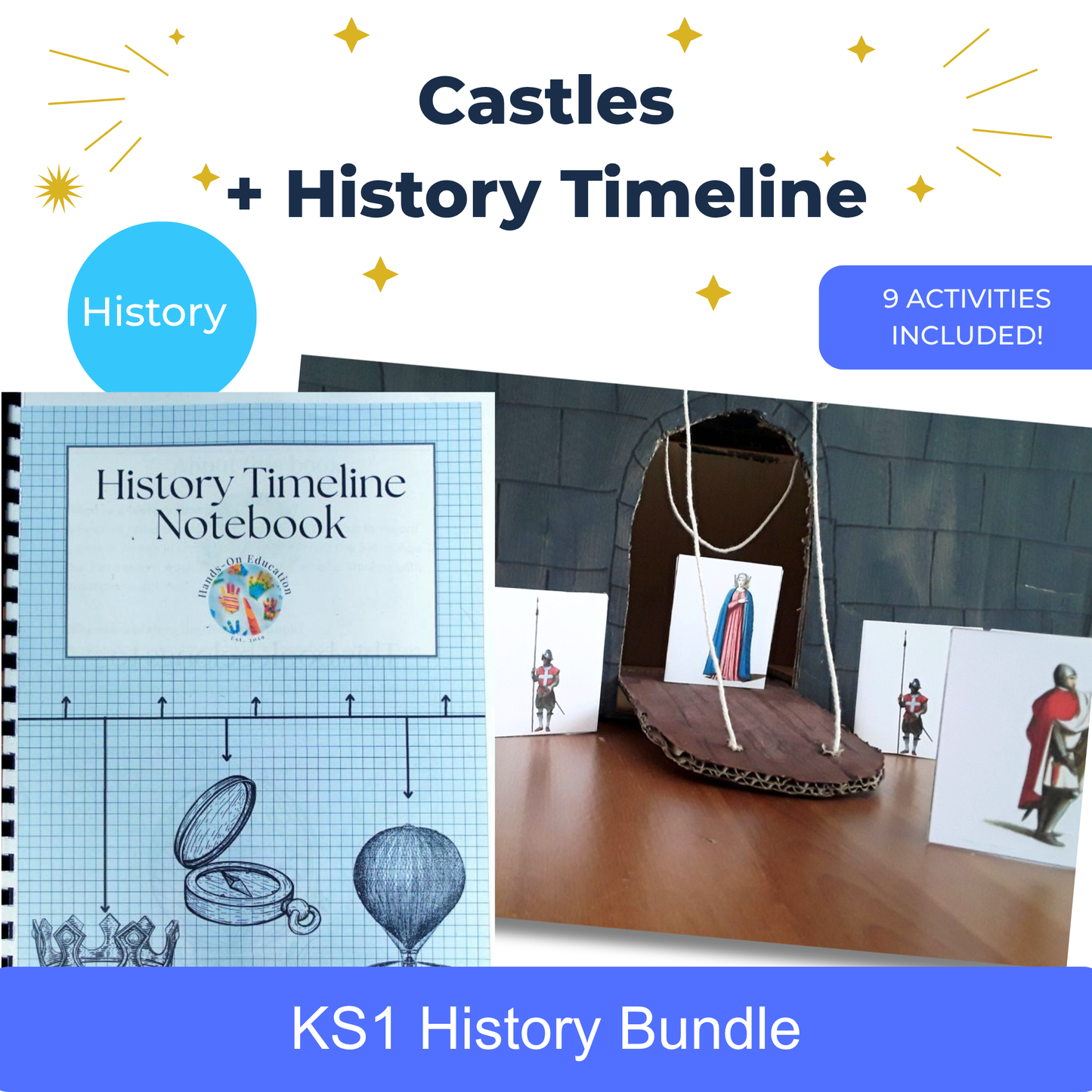 Year 2 Castles + History Timeline Notebook