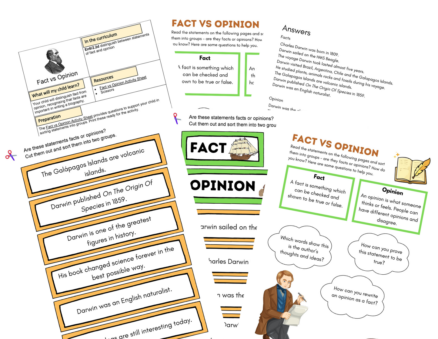 Year 6 Charles Darwin Activities