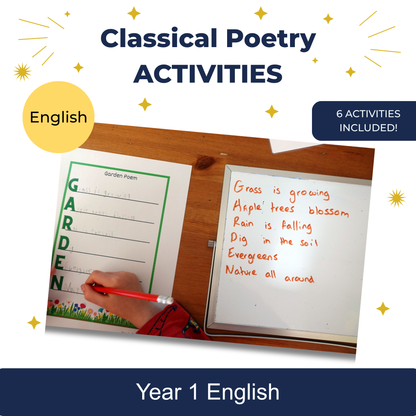 Activités de poésie classique KS1 One