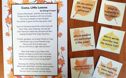 Year 4 Come, Little Leaves Activities
