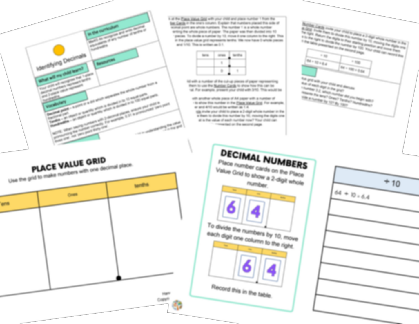 Year 4 Fractions Including Decimals