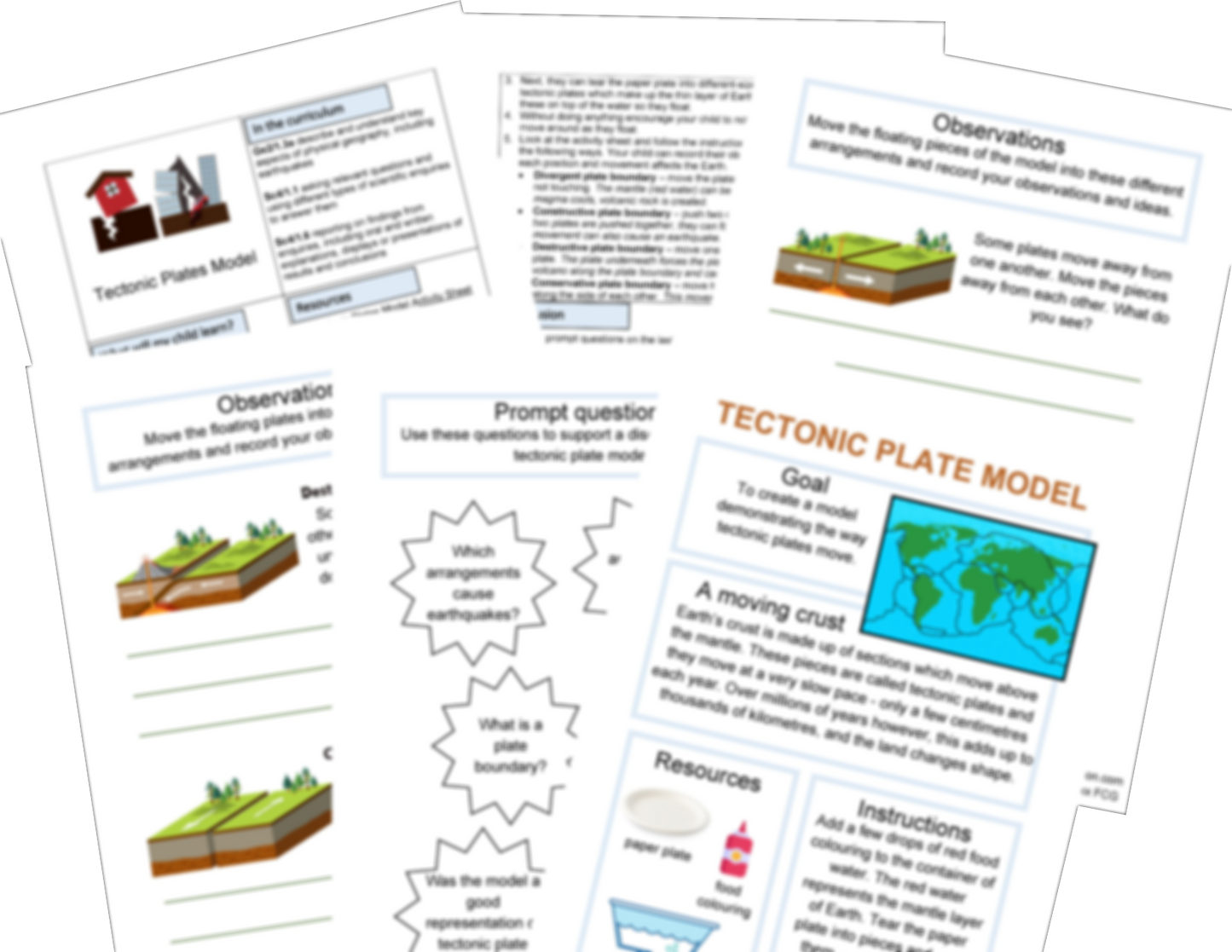 KS2 Earthquakes Activities