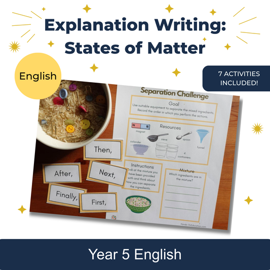 Explanation Writing: States of Matter