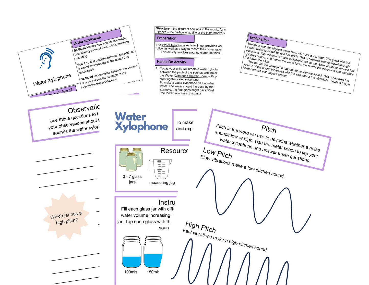 Year 4 Exploring Pitch & Volume + STEM Journal