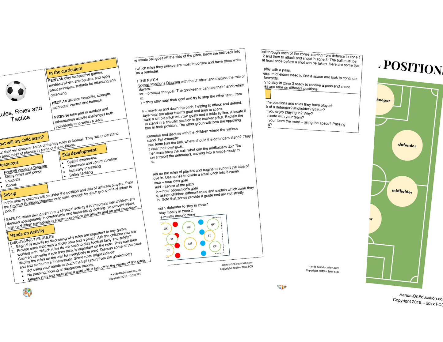 KS2 Football Activities