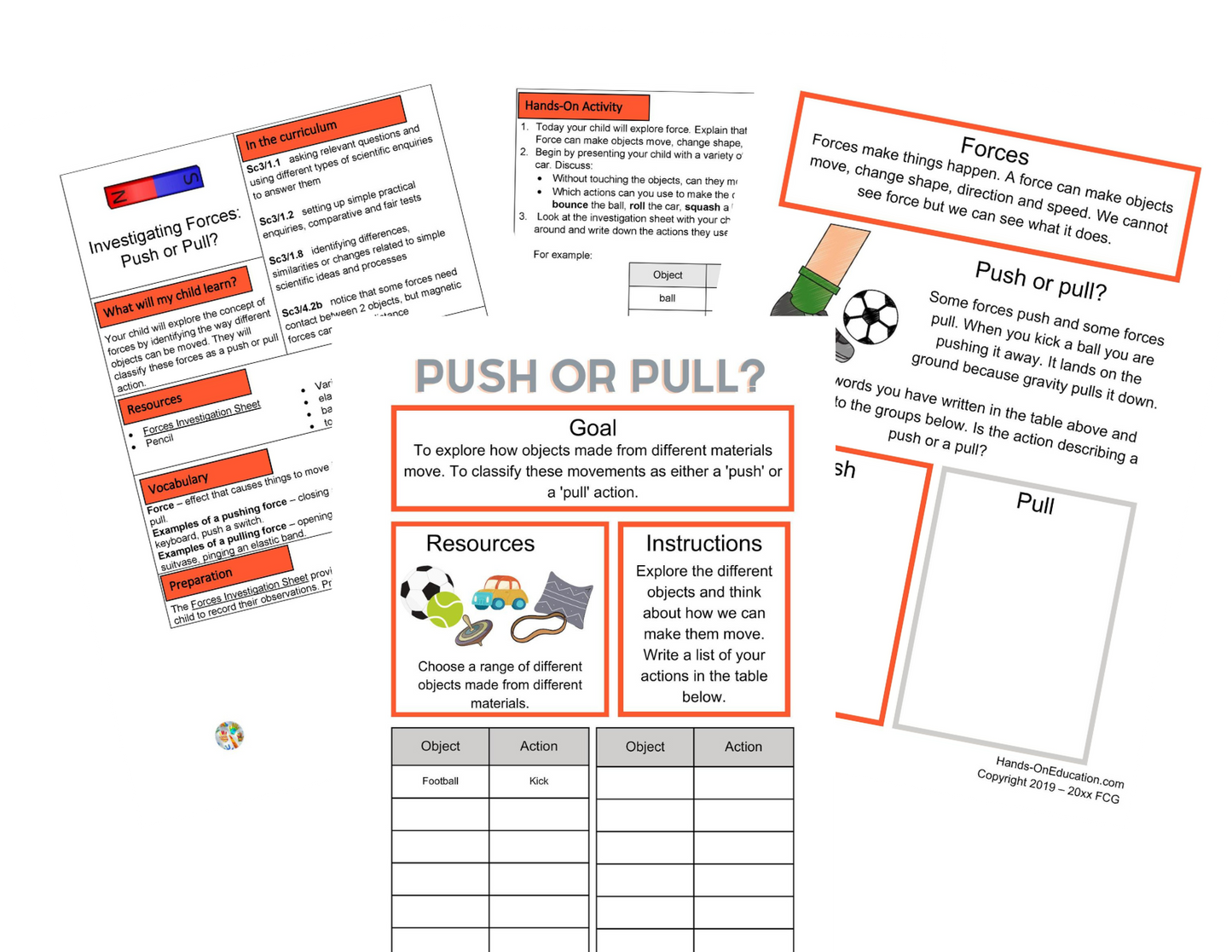 Actividades de fuerzas e imanes KS2