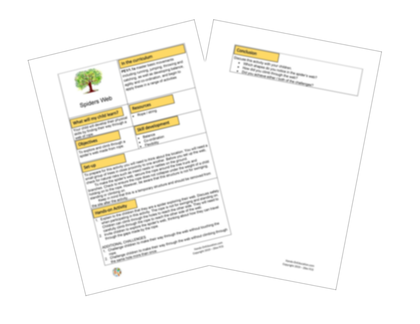 KS1 Forest School Games