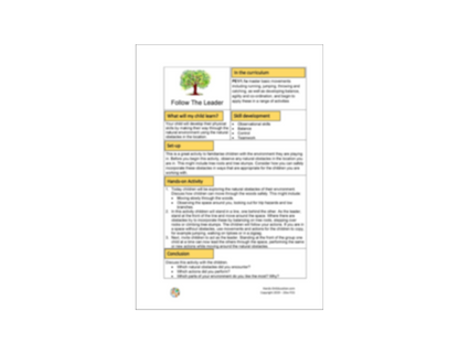 KS1 Forest School Games