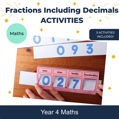 Fractions Including Decimals Activities