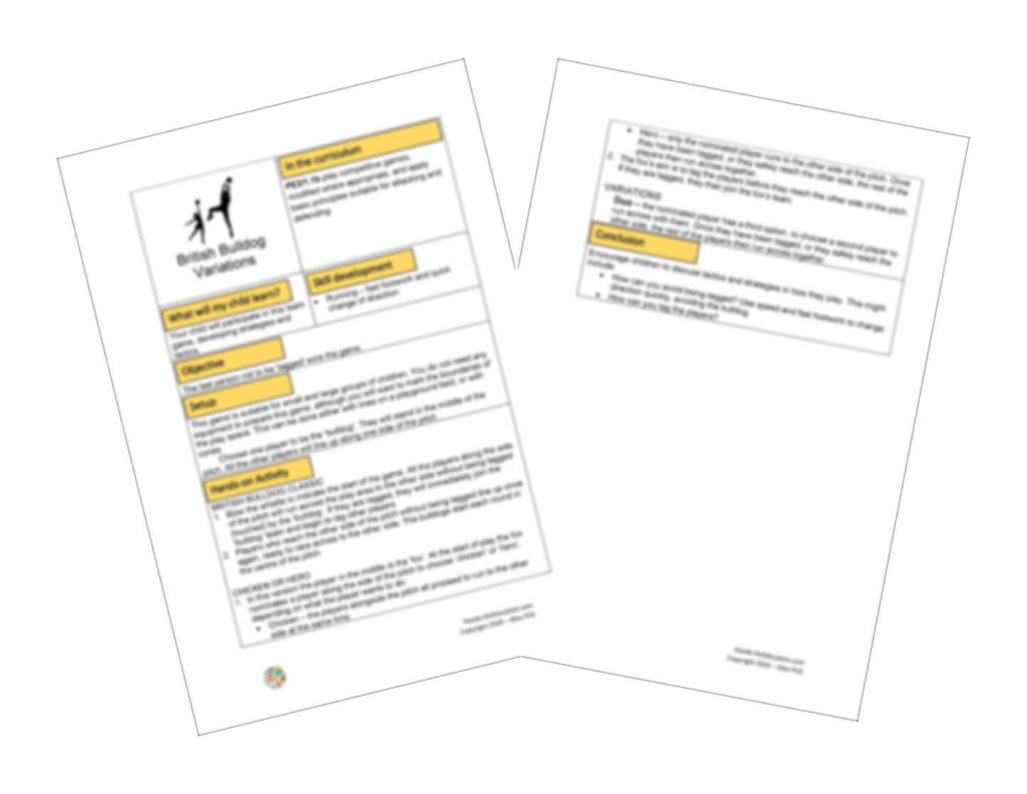 KS2 Playground Games Activities