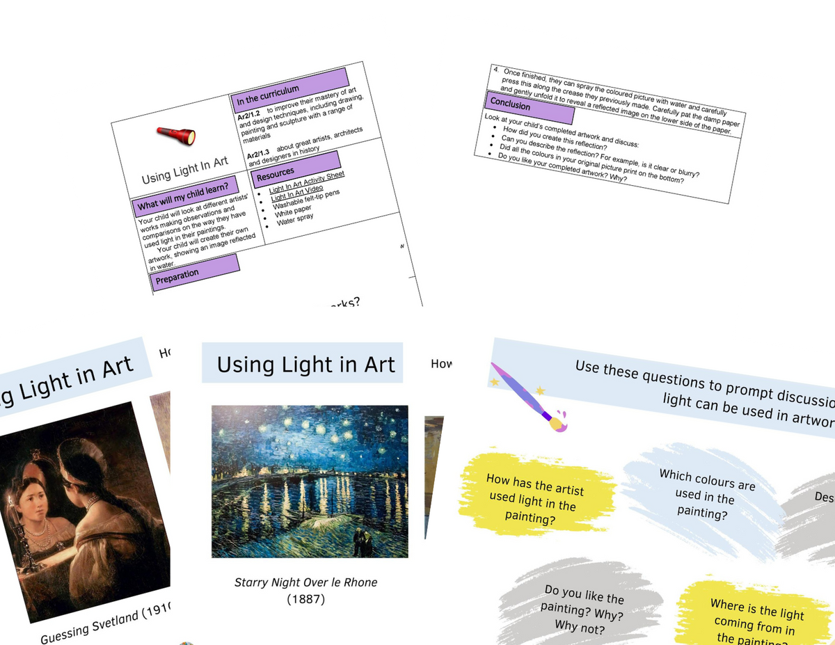 Year 3 Light, Shadows & Reflections Activities