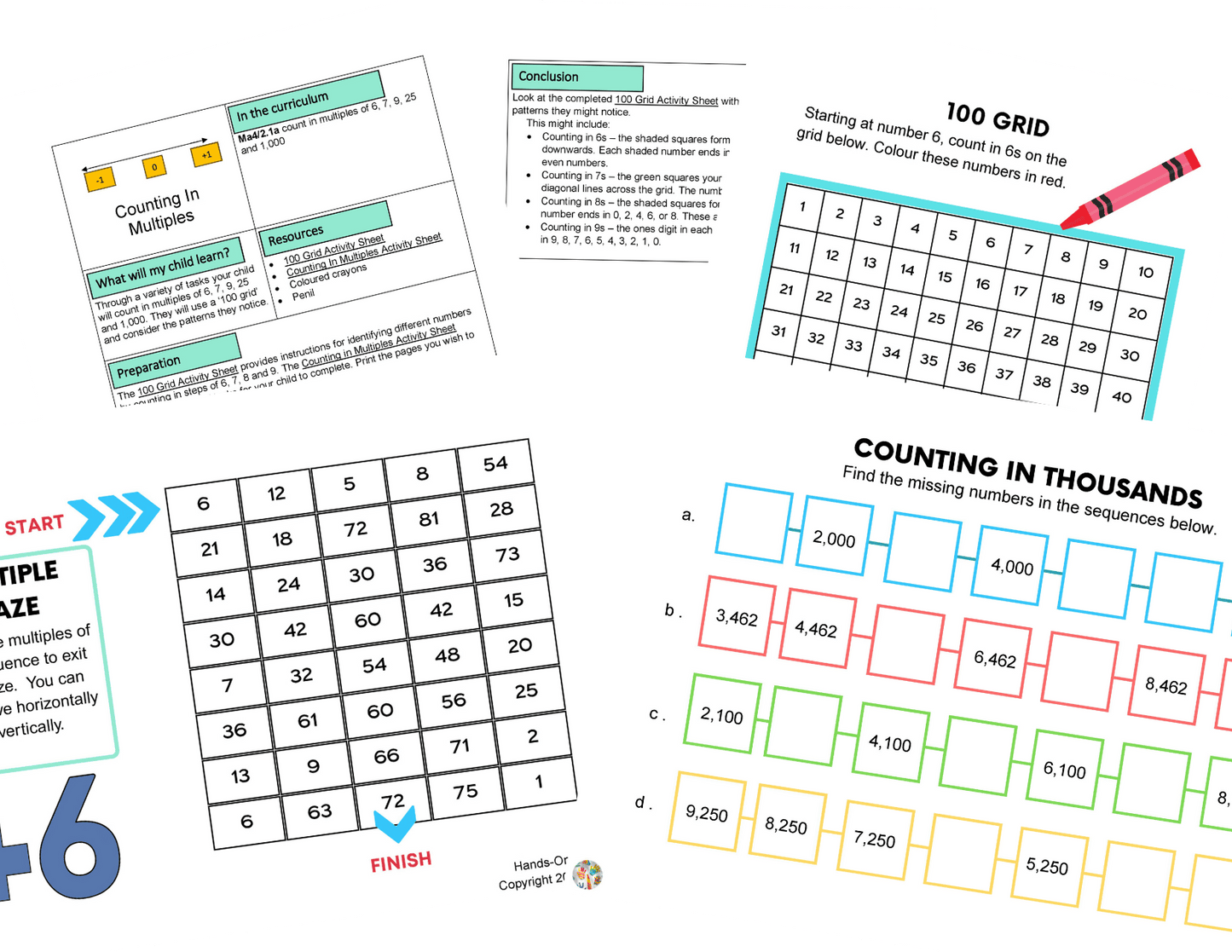 Year 4 Place Value Activities