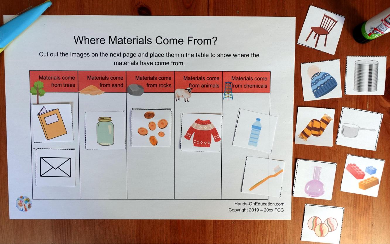 Year 2 Properties Of Materials Activities