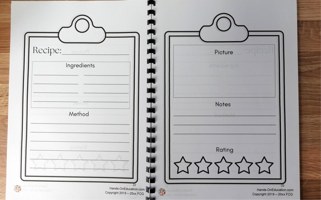 KS2 Seasonal Cooking + Recipe Journal