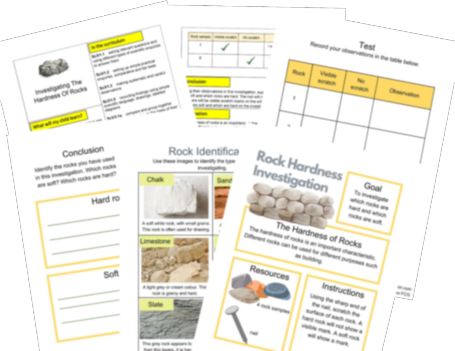 KS2 Roches et activités du sol