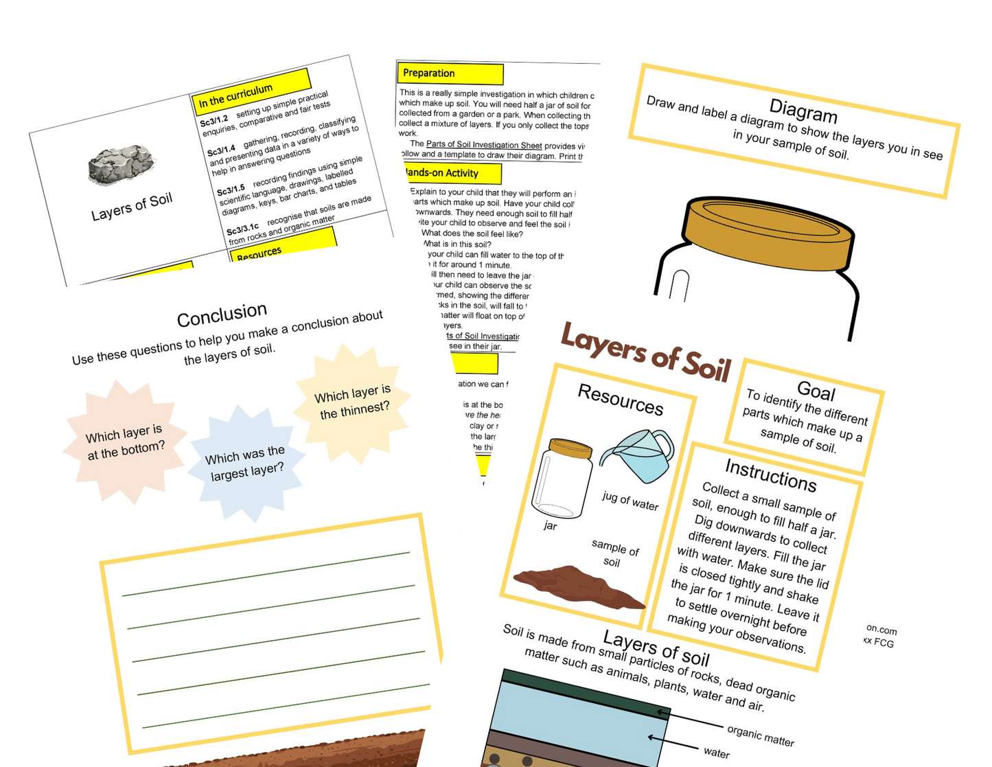 KS2 Actividades sobre rocas y suelos