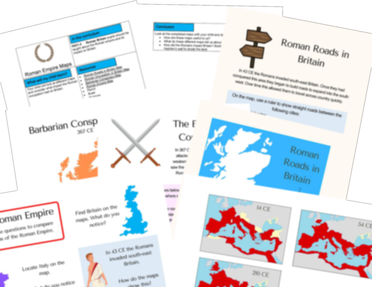 KS2 Romains en Grande-Bretagne Activités