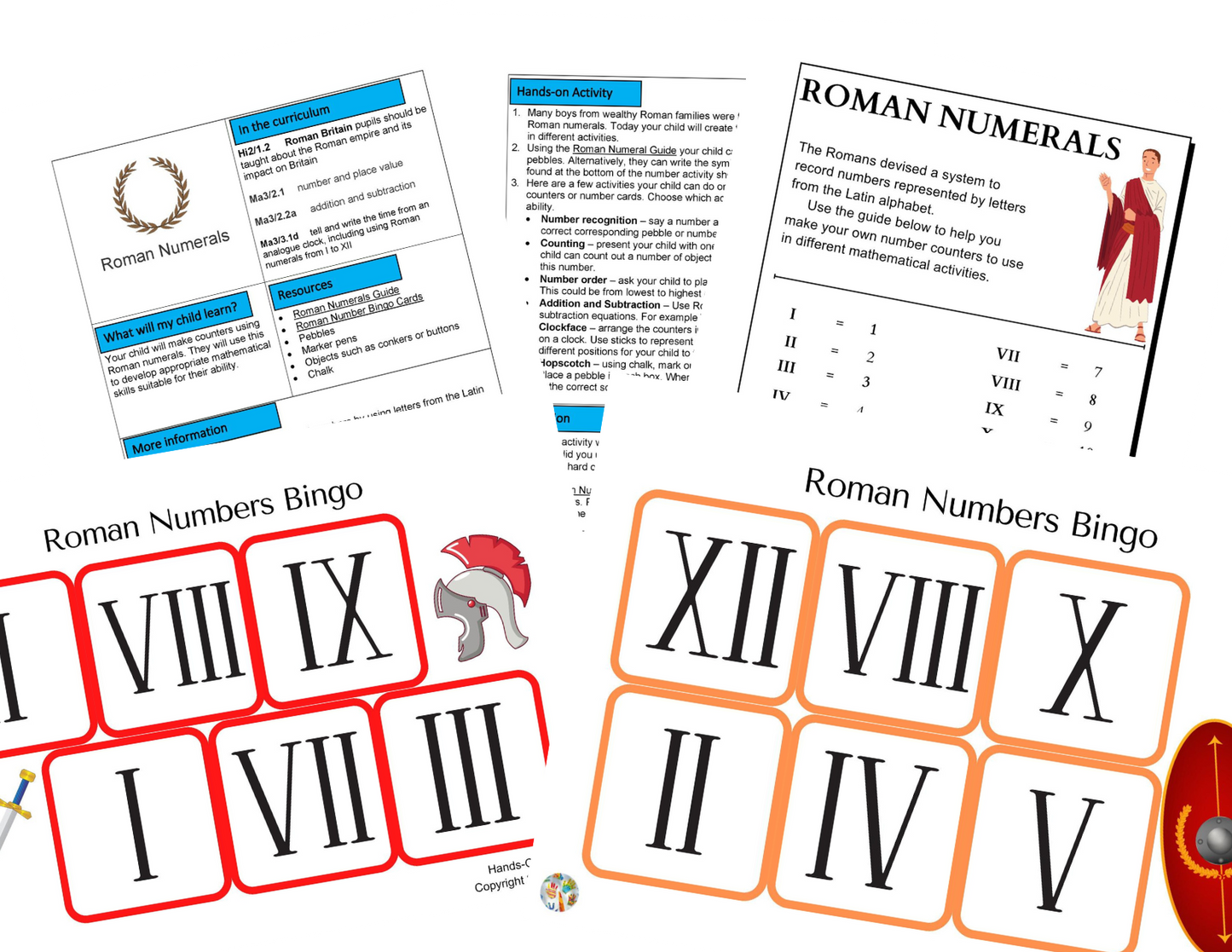 KS2 Romains en Grande-Bretagne Activités