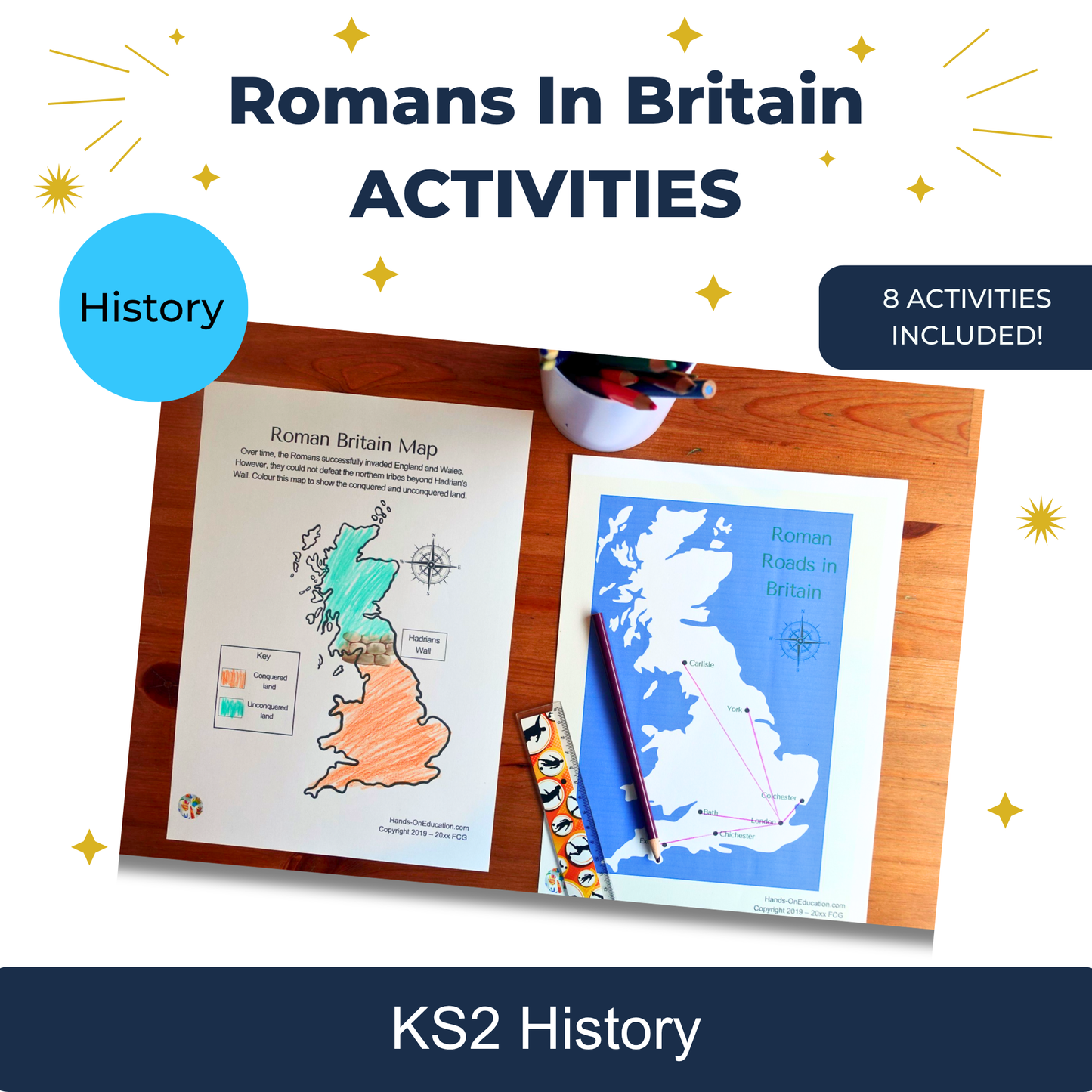 KS2 Romanos en Gran Bretaña Actividades