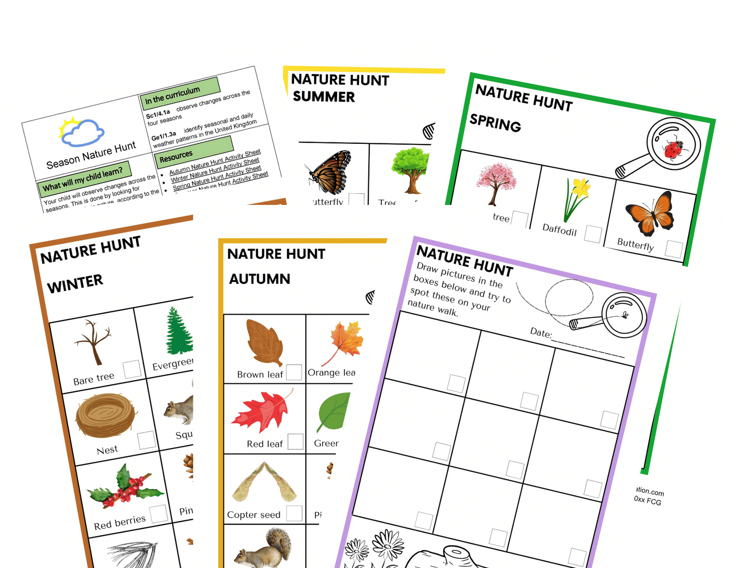 Year 1 Seasons + Nature Journal