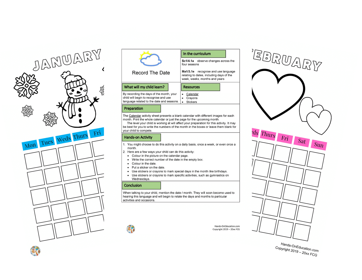 Year 1 Seasons + Nature Journal