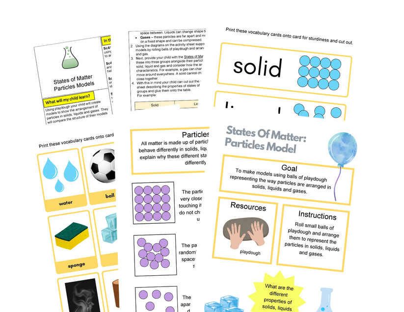 Year 4 States of Matter Activities | KS2 Solids, Liquids & Gases Pack ...