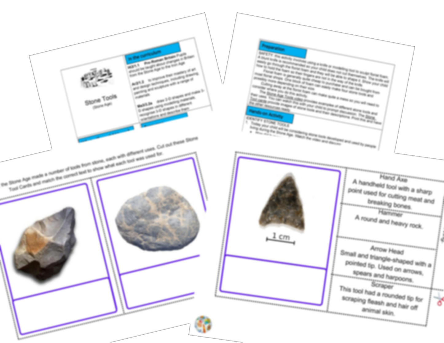 KS2 Actividades de la Edad del Bronce y del Hierro en Piedra