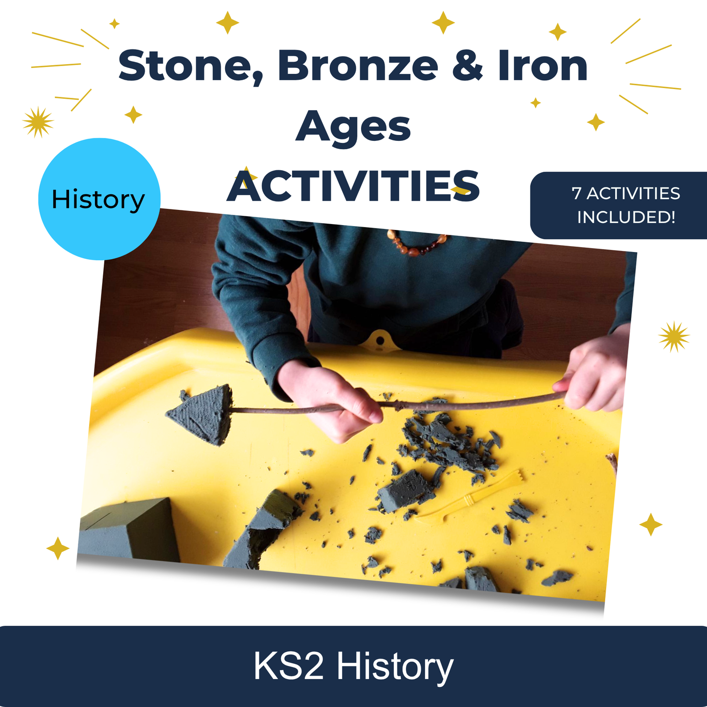 KS2 Actividades de la Edad del Bronce y del Hierro en Piedra