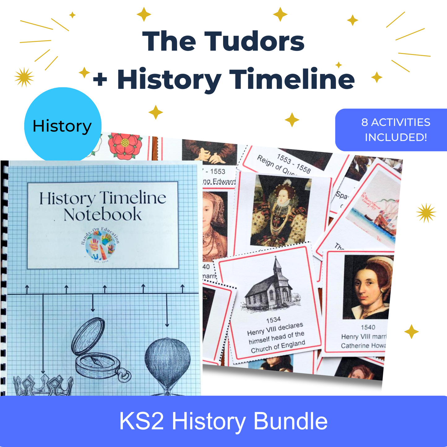 KS2 The Tudors + History Timeline Notebook