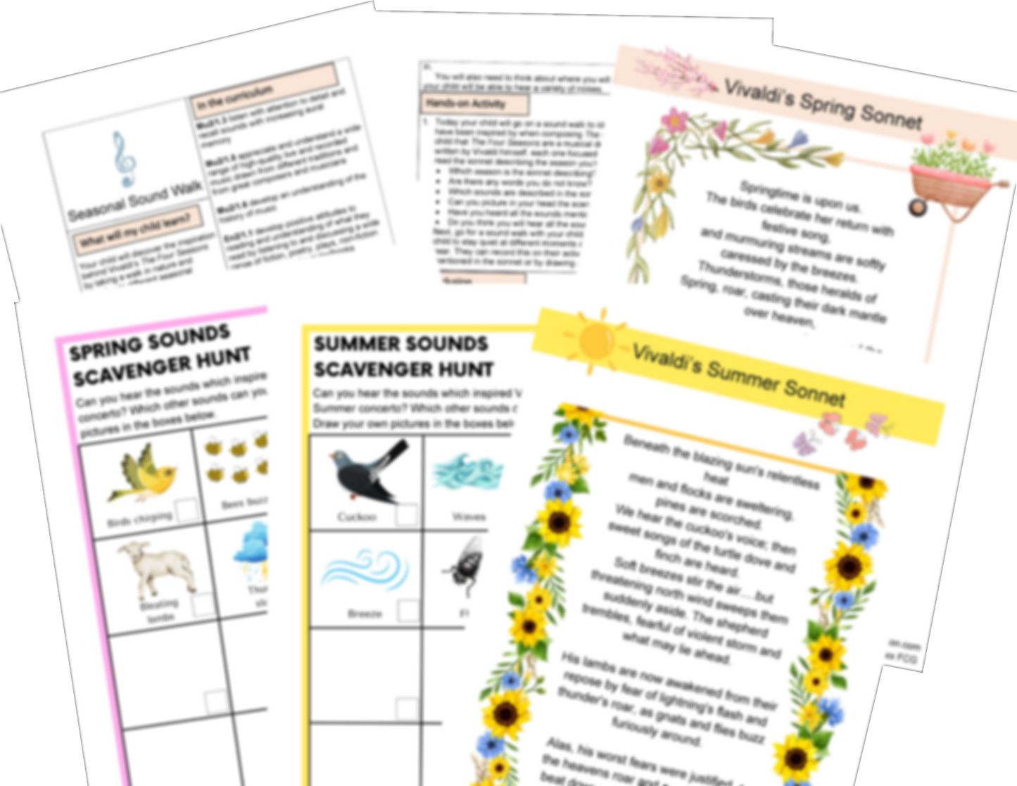 KS2 Antonio Vivaldi Activities