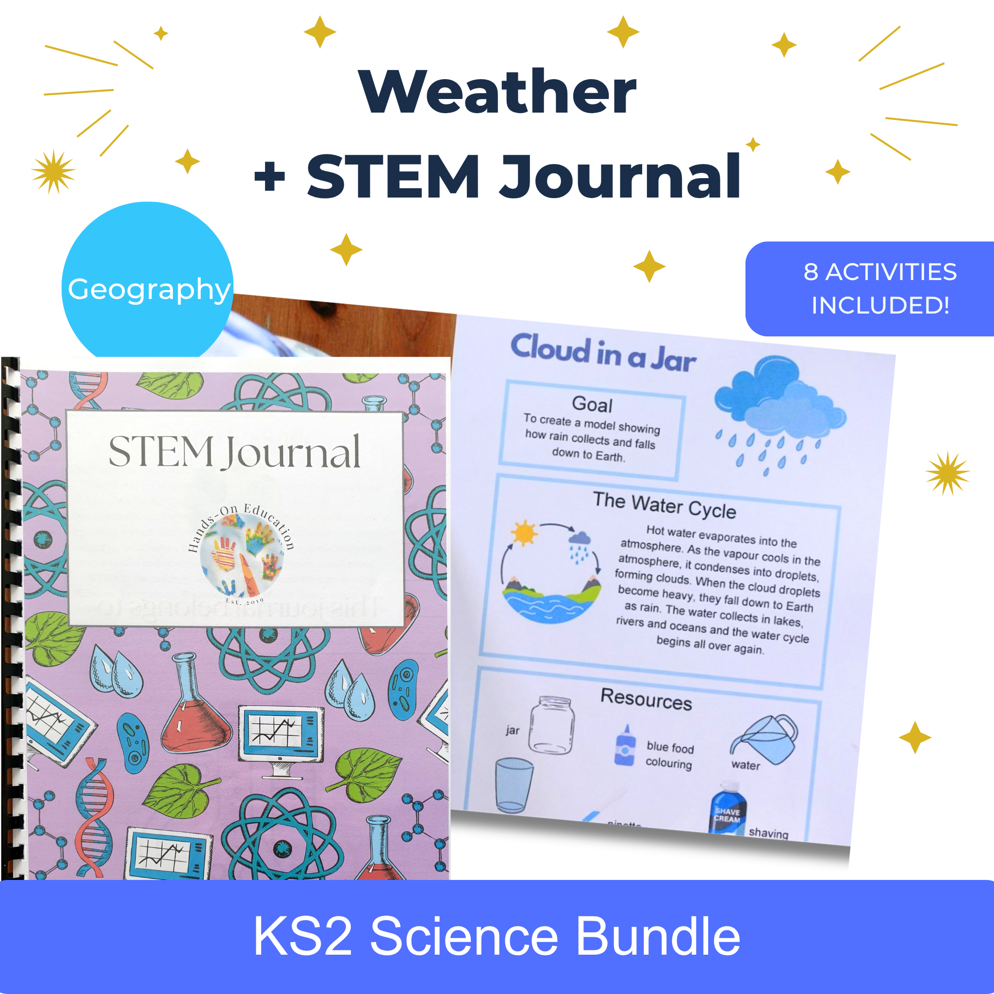 KS2 Weather + STEM Journal | Geography & Science Topic | Hands-On Education