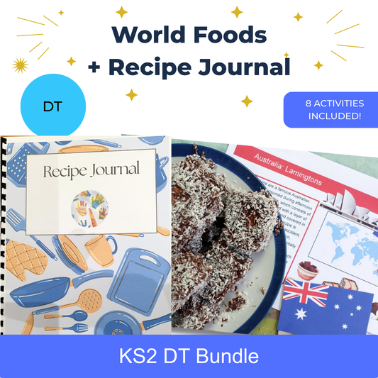 KS2 World Foods + Recipe Journal